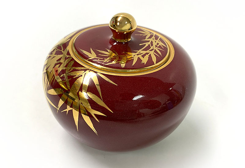 四季鎏金罐-紅夏 茶倉茶罐收納置物罐